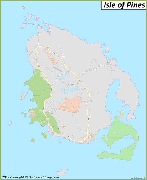 Isle of Pines Map | New Caledonia | Detailed Maps of Isle of Pines