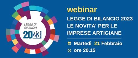 Legge Di Bilancio 2023 Le Novità Per Le Imprese Artigiane Confartigianato Imprese Lecco