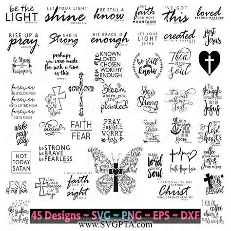 Christian Bundle Svg Scripture Bundle Instant Download Bible Verse Bundle Cut Files For C Artofit