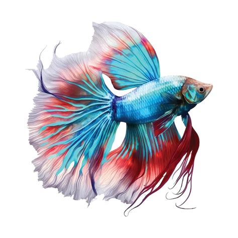 Premium Vector Betta Fish Watecolor Paint