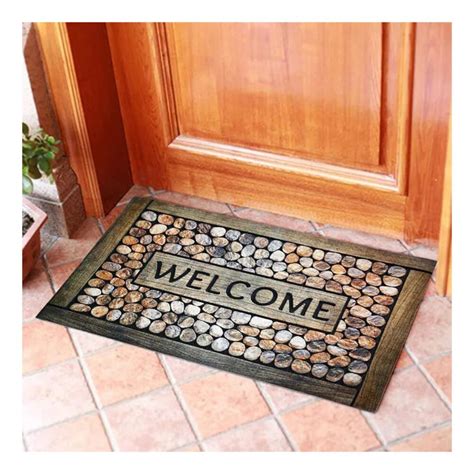 Covoras Intrare Usa Cauciuc Nylon Dm Stone Welcome X Cm