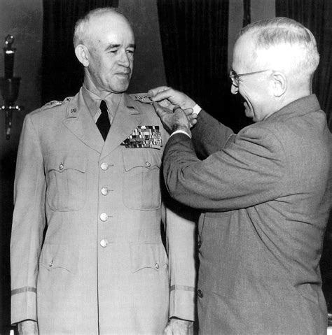 Photo Us President Harry Truman Pinning The Five Star General