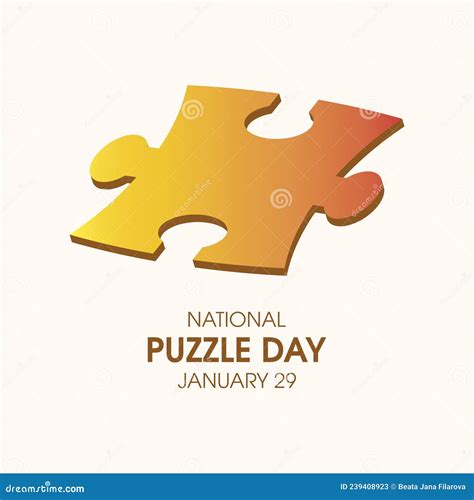 National Puzzle Day vector stock vector. Illustration of icon - 239408923