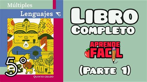 Múltiples lenguajes 5to grado LIBRO COMPLETO parte 1 Audiolibro