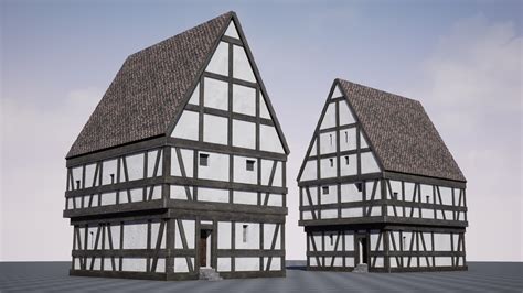 Medieval Townsquare Buildings in Props - UE Marketplace