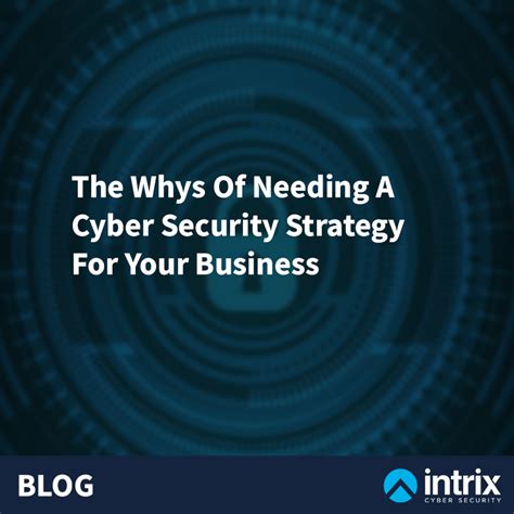 Why You Need A Cyber Security Strategy For Your Business Intrix Cyber