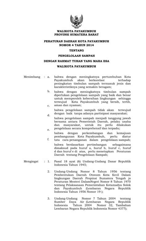 Pdf Walikota Payakumbuh Provinsi Sumatera Barat Ditjenpp Kemenkumham