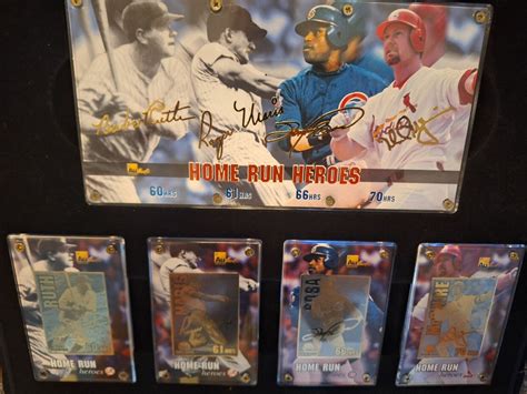 Home Run Heroes K Gold Cards Babe Ruth Roger Maris Sam Sosa