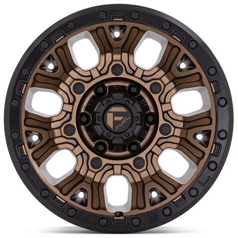 17 Fuel Wheels D826 Traction Matte Bronze With Black Ring Off Road