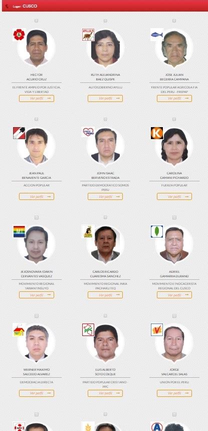 El Heraldo De Cusco Candidatos Al Gobierno Regional De Cusco