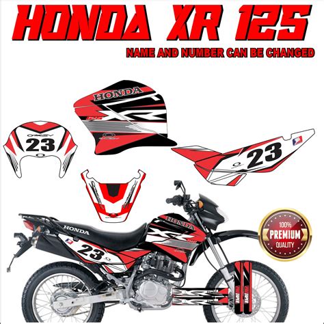 Honda XR 125 Decals Sticker Laminated Lazada PH