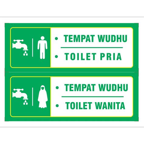 Jual Papan Tanda Toilet Masjid Atau Musholla Shopee Indonesia