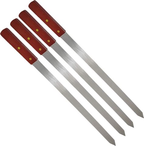 Pcs Flat Kebab Skewers Stainless Steel Inch Turkish Skewers