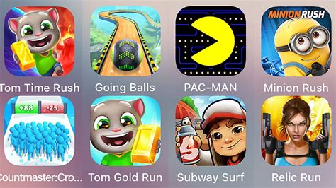 Bowmasters Subway Surf PAC MAN Lara Croft Relic Run Minion Rush Tom