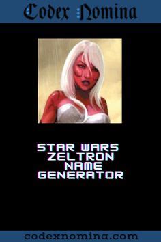 Star Wars Character Name Generator Ideas Star Wars Characters