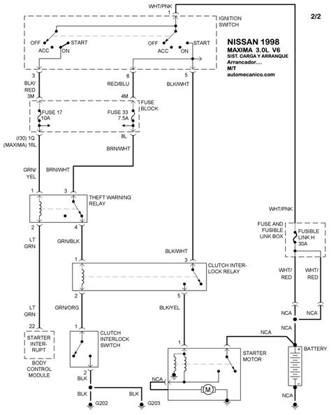 Nissan Sistema De Carga Y Arranque Graphics Esquemas