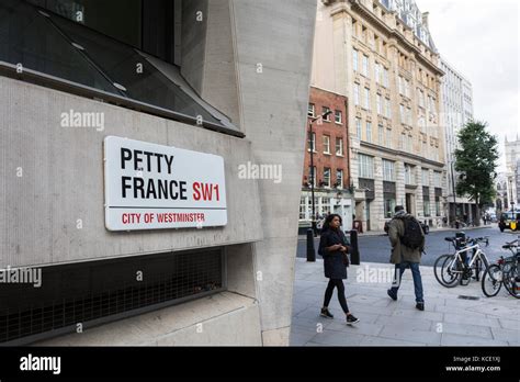 Petty France street sign in Westminster, London, SW1, UK Stock Photo ...