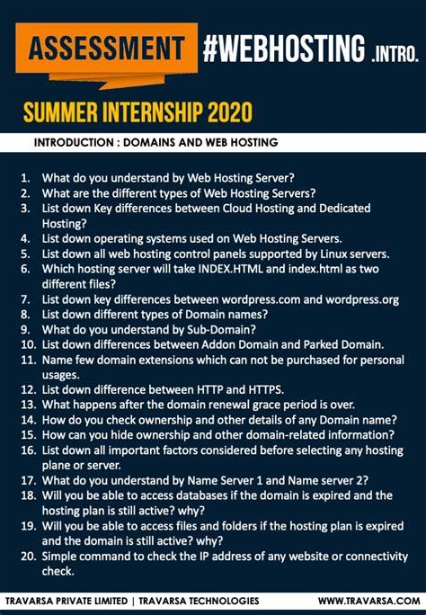 Travarsa Private Limited On Linkedin Internship Intern Career