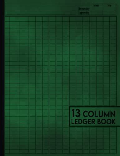 Accounting Ledger Column Log Book Texture Green Vintage Old Style