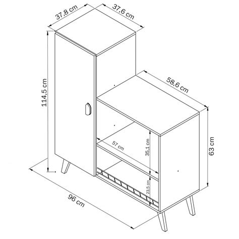 Armário de Cozinha Melissa 1 Porta Espaço para Forno e Micro Ondas