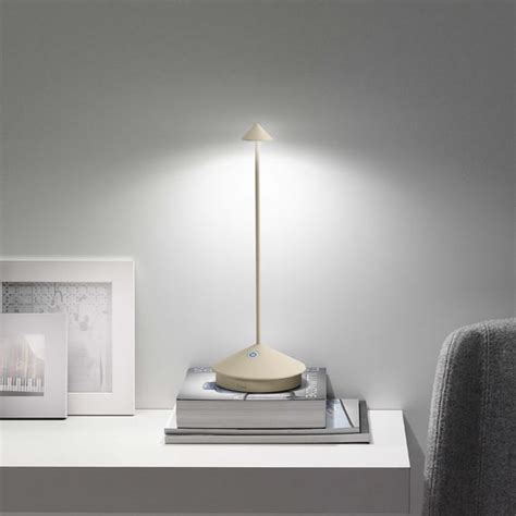 Zafferano Pina Pro Rechargeable LED Table Lamp With Dimmer LD0650S3