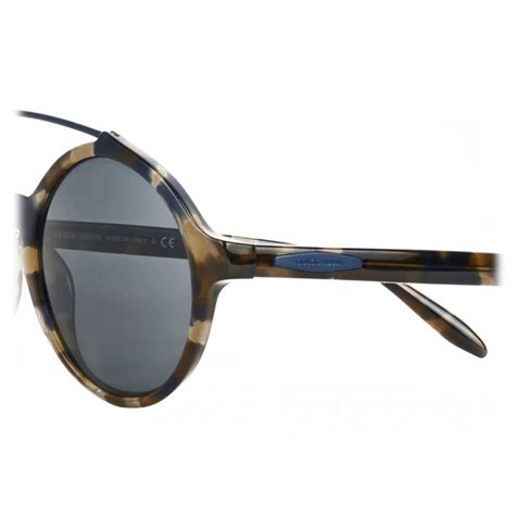 Giorgio Armani Round Frame Sunglasses With Metal Details Grey Giorgio Armani Eyewear