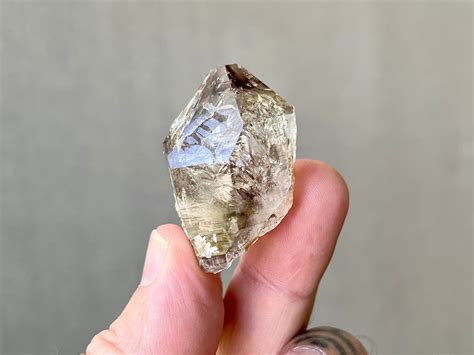 Smoky Brandberg Quartz With Active Enhydro From The Goboboseb Mountains