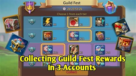 Collecting Guild Fest Rewards Gifts Lords Mobile Lords Mobile Guild