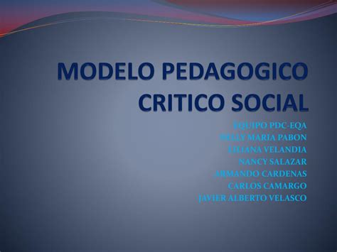 Arriba Imagen Modelo Pedagogico Social Abzlocal Mx