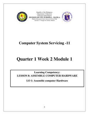 Css Q Module Computer System Servicing G Quarter Module