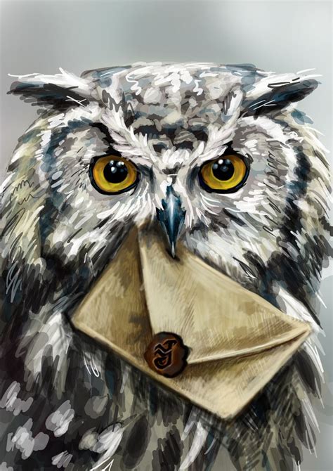 Hogwarts Owl And Letter In 2020 Harry Potter Canvas Harry Potter Owl