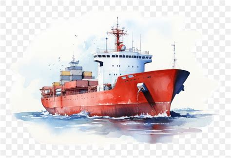 PNG Modern Cargo Ship Watercraft Free PNG Rawpixel