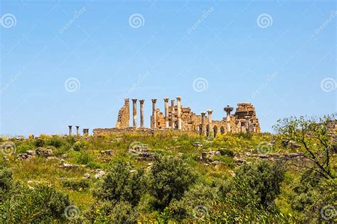 Roman Ruins In North Africa Stock Photo Image Of Morocco Africa