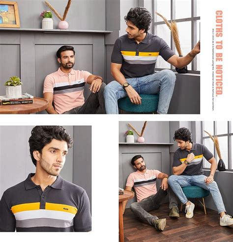 Cotton Matty Striped Crocktees Men S T Shirt Vc Hs V Neck Collar At Rs