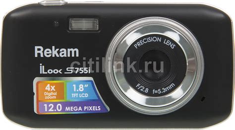 Характеристики Цифровой фотоаппарат Rekam iLook S755i, черный (318978 ...