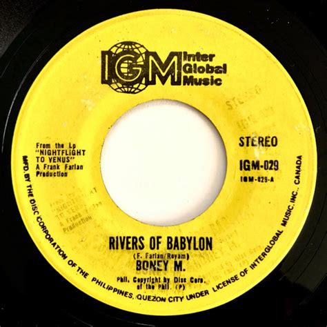 Boney M Rivers Of Babylon Vinyl Discogs