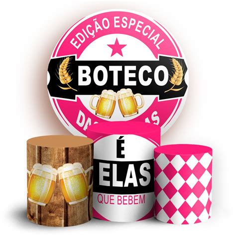 Kit Redondo E Trio Boteco Das Patroas Sublimado D Sublistamps