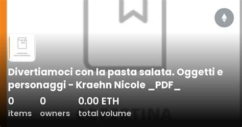 Divertiamoci Con La Pasta Salata Oggetti E Personaggi Kraehn Nicole