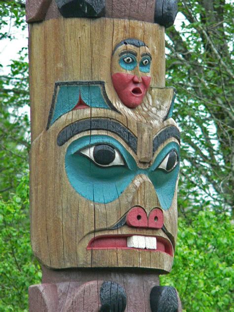 Tlingit Totem Poles At Saxman Village Near Ketchikan Alaska 21