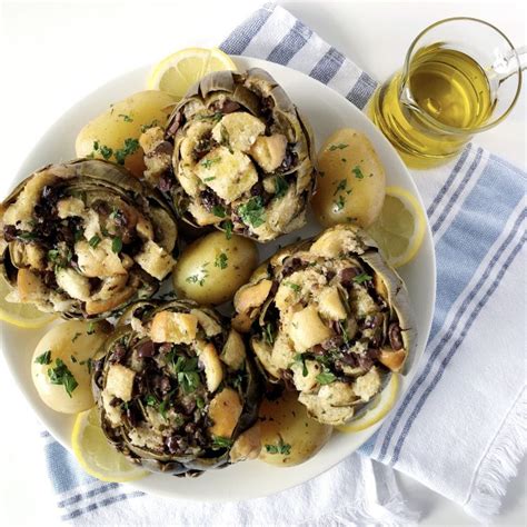 Maltese Stuffed Artichokes Season Serve Blog Recipe Maltese