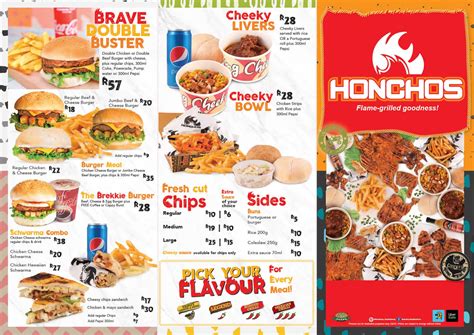 Honchos Menu Prices 2022 South Africa