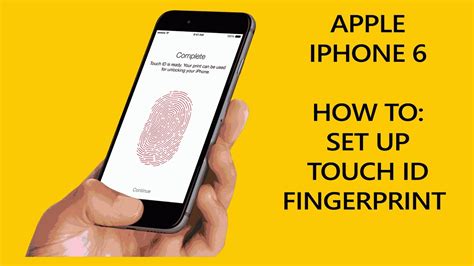 How To Set Up Touch Id On Iphone 6s78x Youtube