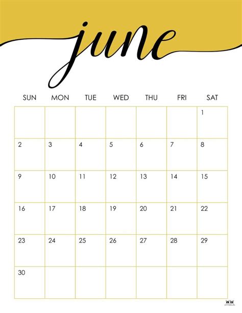 June 2024 Calendars 50 Free Printables Artofit