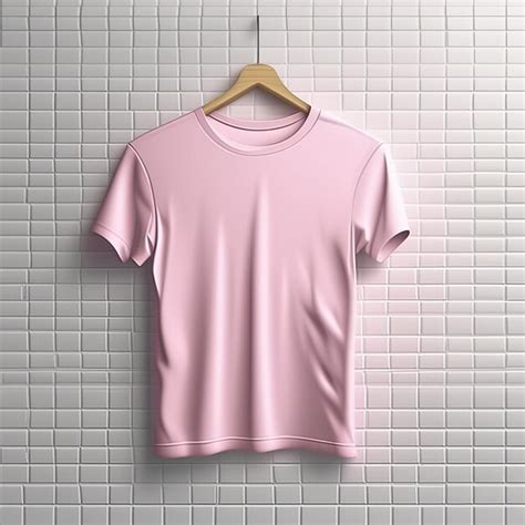 Premium Photo | Mockup design of pink tshirt blank