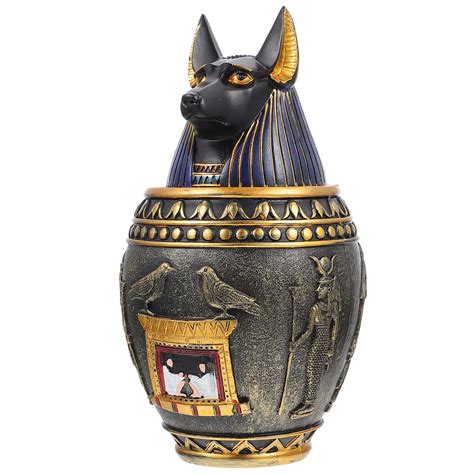 Buy Heallily Egyptian Canopic Jar Set Ancient Egyptian Gods And