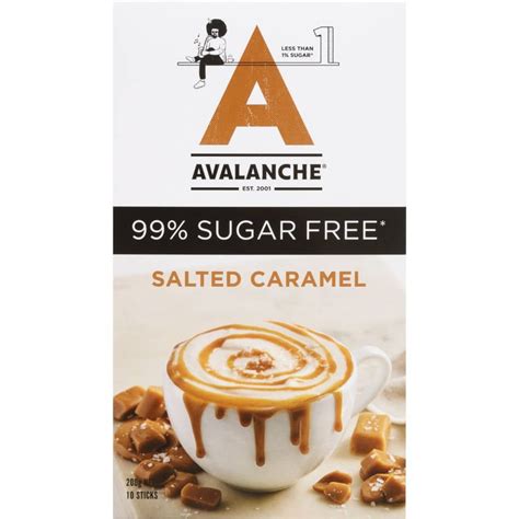 Buy Avalanche 99 Sugar Free Hot Chocolate Salted Caramel 10 Pack 200g