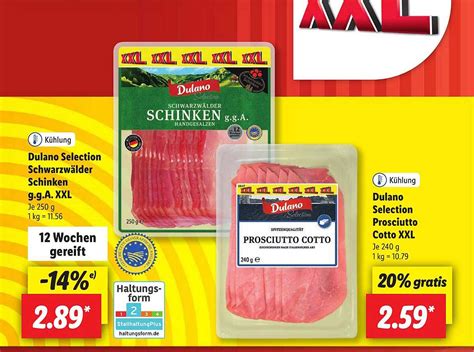 Dulano Selection Schwarzw Lder Schinken G G A Xxl Oder Prosciutto