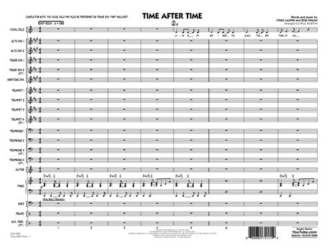 Paul Murtha Time After Time Conductor Score Full Score 7 49 Piano