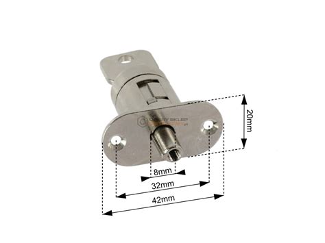 ZAMEK MEBLOWY BĘBENKOWY DO DRZWI PRZESUWNYCH z WKŁADKĄ FI 21 mm