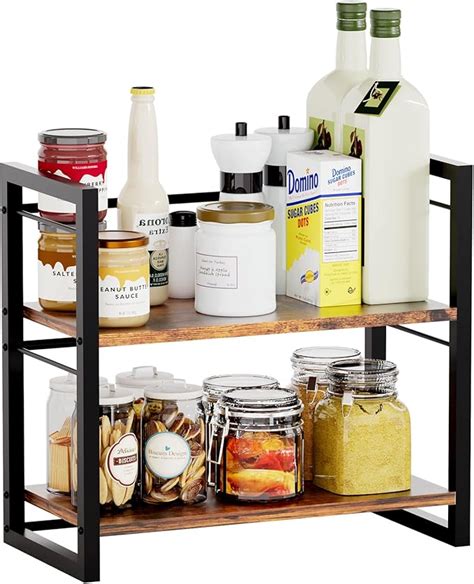 Amazon ART GIFTREE Spice Rack Kitchen Countertop Organizer Wood